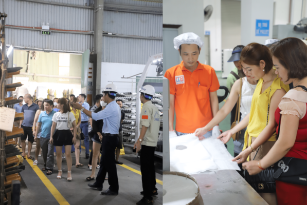 Thuận Đức đón tiếp đoàn đối tác, khách hàng vải PP không dệt tham quan các nhà máy tại Hưng Yên 7