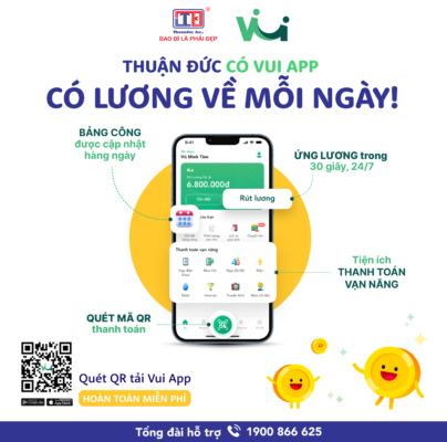 Thuận Đức có Vui App - Có lương về mỗi ngày