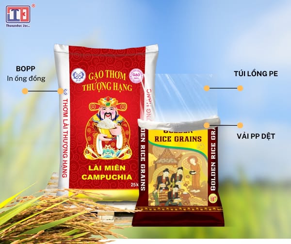 Ứng dụng của bao bì PP trong ngành phân bón, thức ăn chăn nuôi và nông sản 9 Bao PP dệt ghép màng BOPP