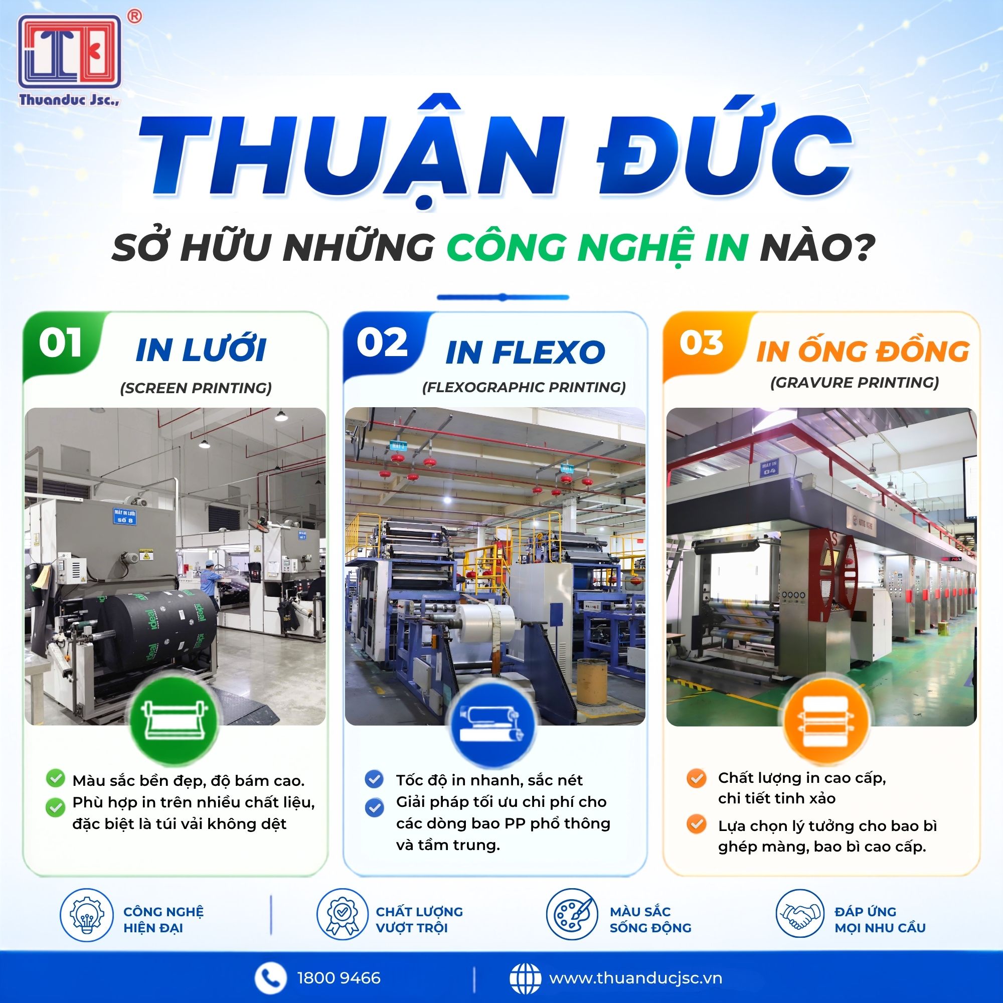 Ứng dụng của bao bì PP trong ngành phân bón, thức ăn chăn nuôi và nông sản 14 Công nghệ in ấn bao bì PP Thuận Đức