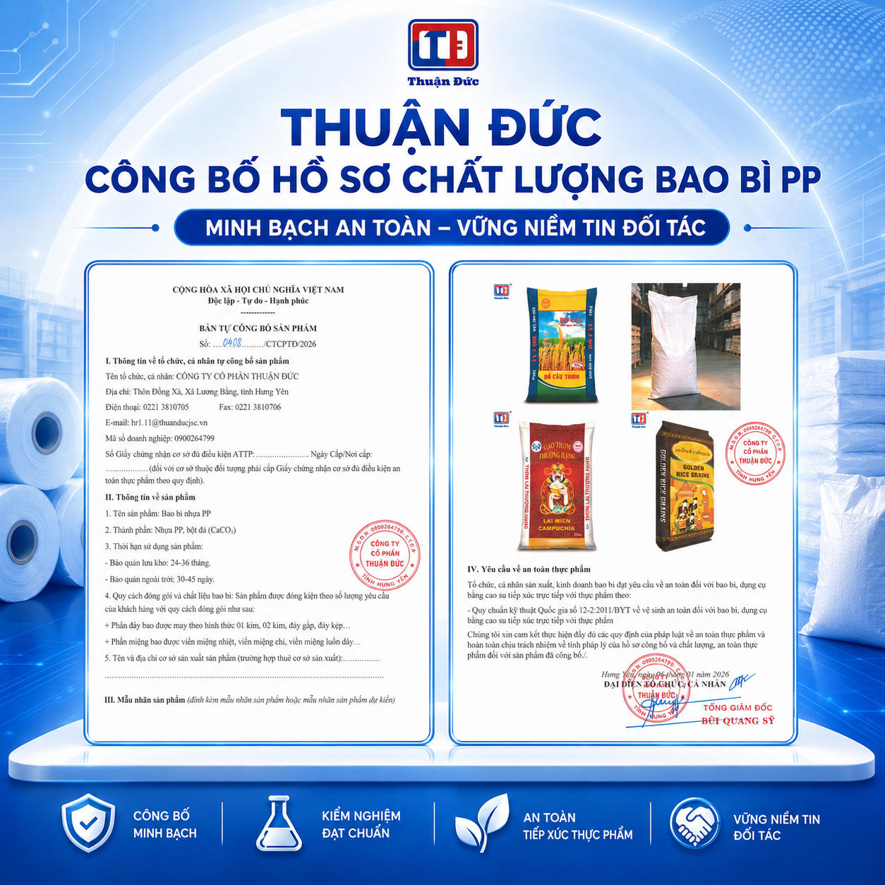 Bao đựng lúa gạo PP dệt: kích thước, tải trọng và bảng giá tham khảo 2026 8 Bao đựng lúa gạo PP dệt: kích thước, tải trọng và bảng giá tham khảo 2026 2
